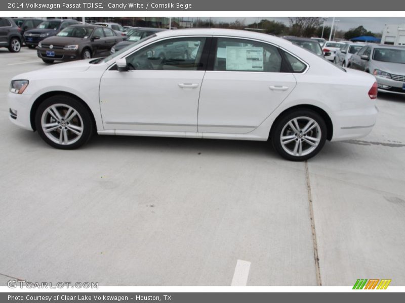 Candy White / Cornsilk Beige 2014 Volkswagen Passat TDI SE