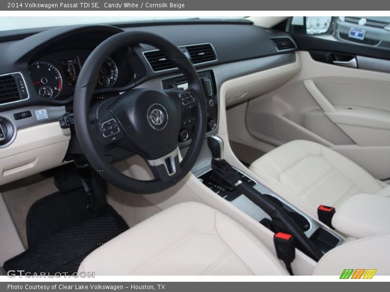 Cornsilk Beige Interior - 2014 Passat TDI SE 