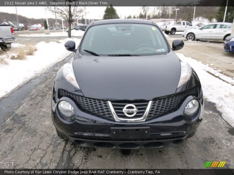 Sapphire Black / Black/Silver Trim 2012 Nissan Juke S AWD