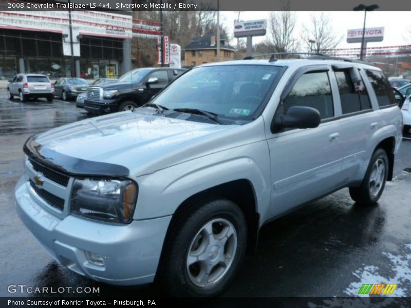 Silverstone Metallic / Ebony 2008 Chevrolet TrailBlazer LS 4x4