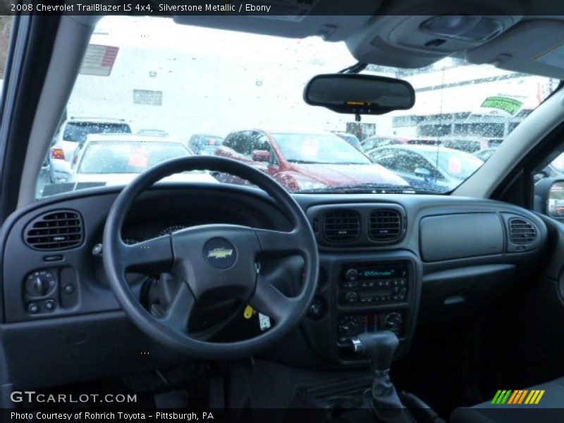 Silverstone Metallic / Ebony 2008 Chevrolet TrailBlazer LS 4x4
