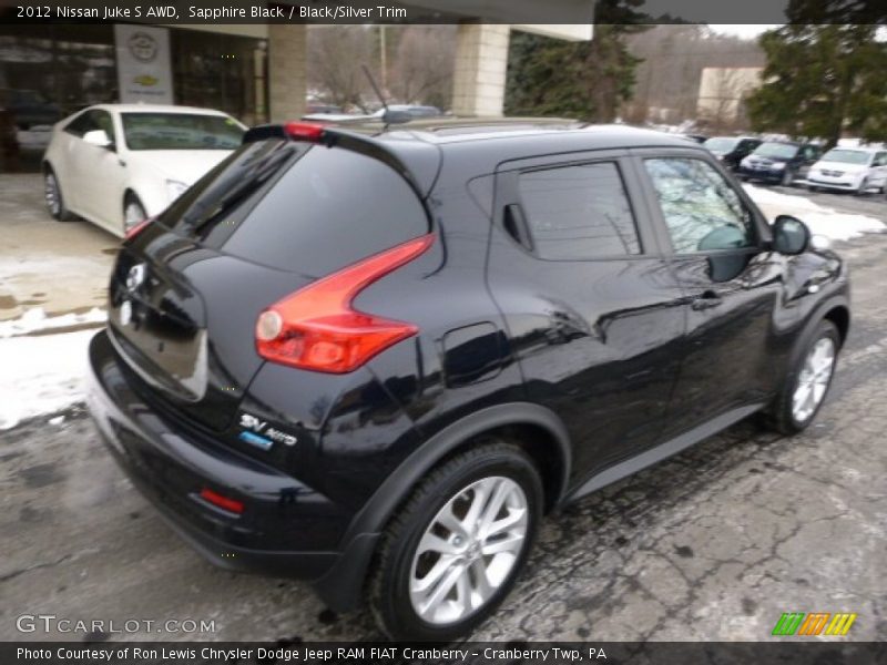 Sapphire Black / Black/Silver Trim 2012 Nissan Juke S AWD