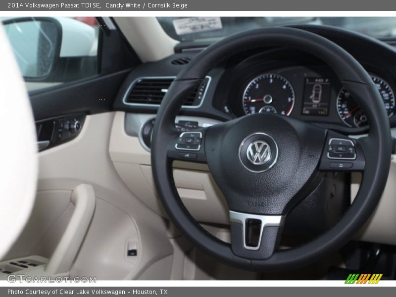 Candy White / Cornsilk Beige 2014 Volkswagen Passat TDI SE