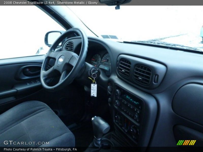 Silverstone Metallic / Ebony 2008 Chevrolet TrailBlazer LS 4x4