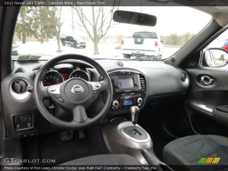 Sapphire Black / Black/Silver Trim 2012 Nissan Juke S AWD