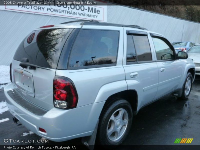 Silverstone Metallic / Ebony 2008 Chevrolet TrailBlazer LS 4x4