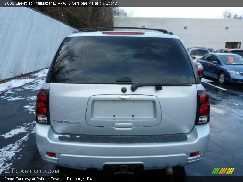 Silverstone Metallic / Ebony 2008 Chevrolet TrailBlazer LS 4x4