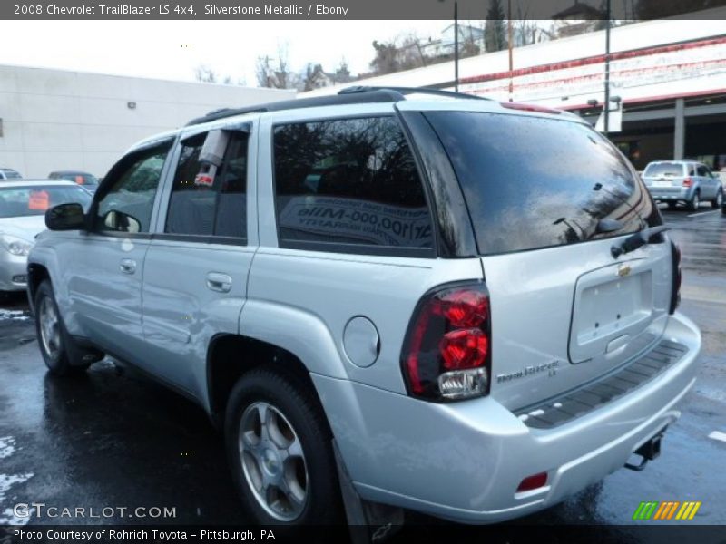 Silverstone Metallic / Ebony 2008 Chevrolet TrailBlazer LS 4x4