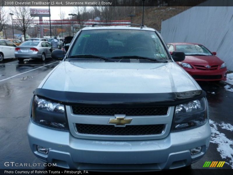 Silverstone Metallic / Ebony 2008 Chevrolet TrailBlazer LS 4x4