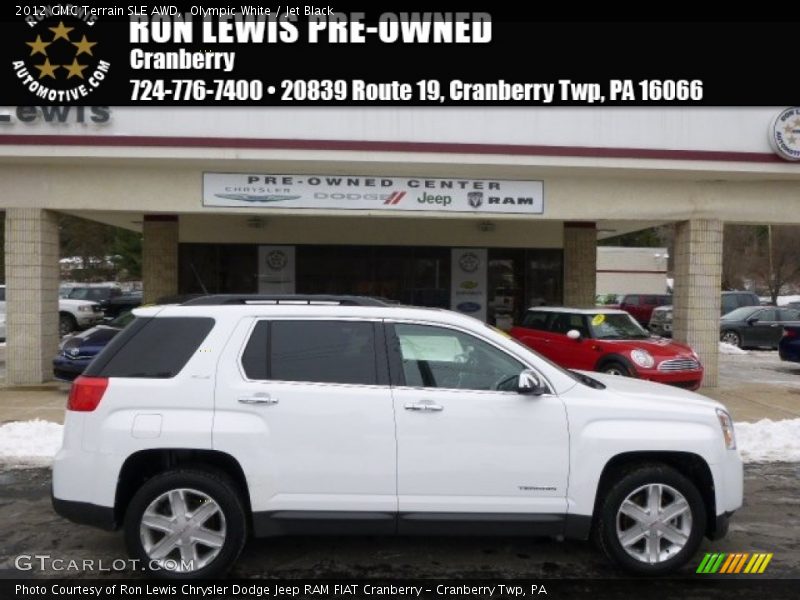 Olympic White / Jet Black 2012 GMC Terrain SLE AWD