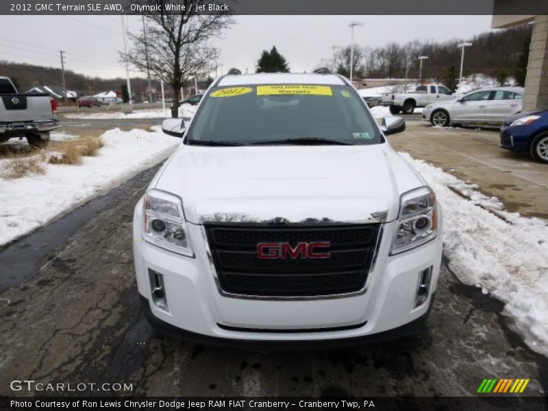 Olympic White / Jet Black 2012 GMC Terrain SLE AWD