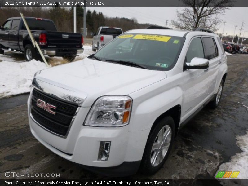 Olympic White / Jet Black 2012 GMC Terrain SLE AWD