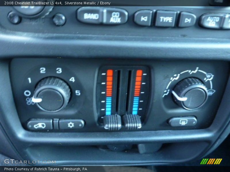 Silverstone Metallic / Ebony 2008 Chevrolet TrailBlazer LS 4x4