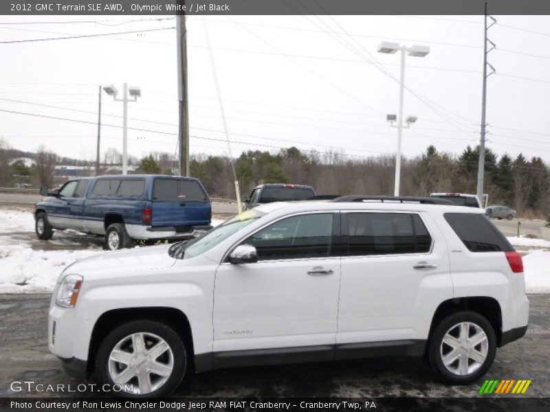Olympic White / Jet Black 2012 GMC Terrain SLE AWD