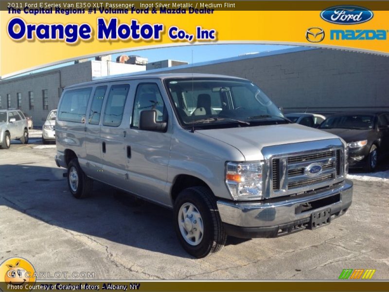 Ingot Silver Metallic / Medium Flint 2011 Ford E Series Van E350 XLT Passenger