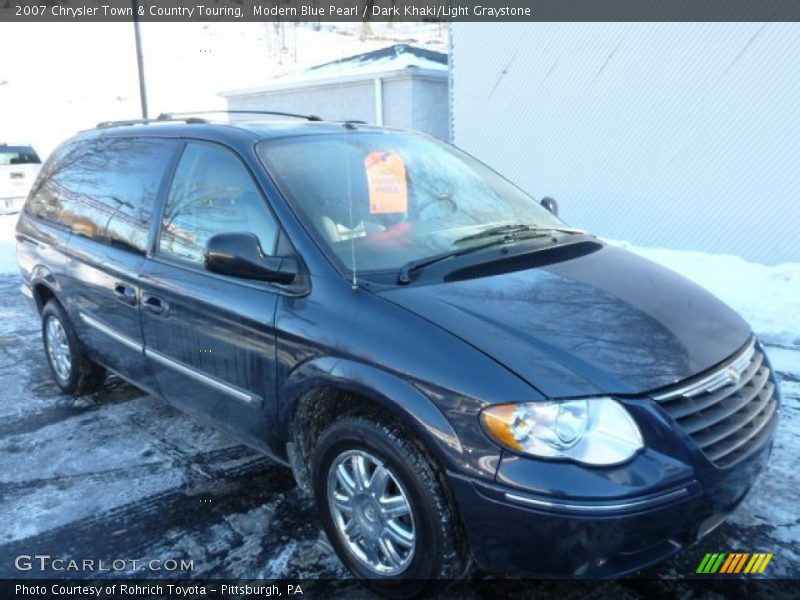 Modern Blue Pearl / Dark Khaki/Light Graystone 2007 Chrysler Town & Country Touring