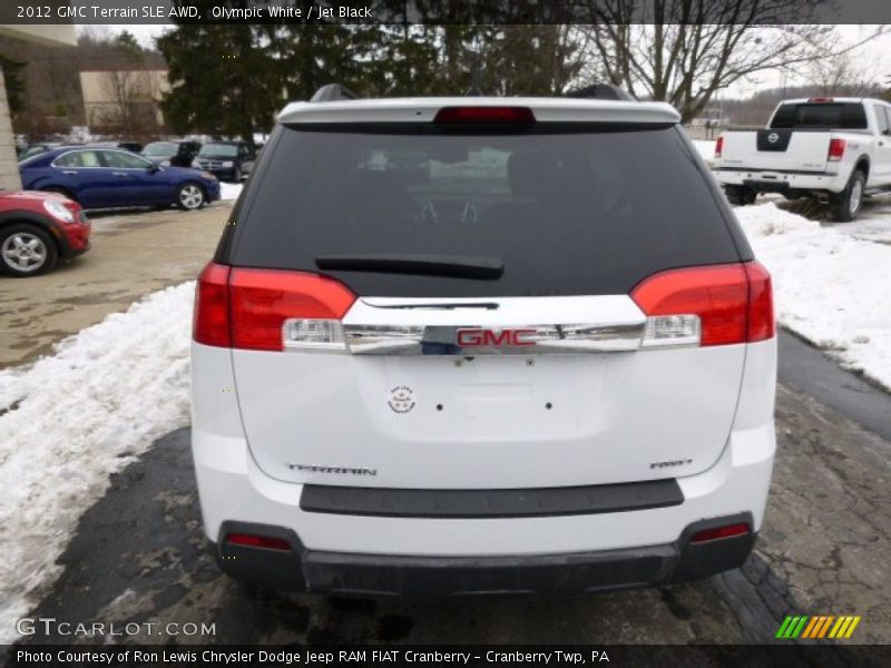 Olympic White / Jet Black 2012 GMC Terrain SLE AWD