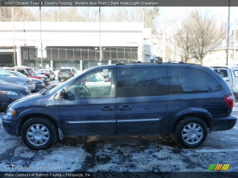 Modern Blue Pearl / Dark Khaki/Light Graystone 2007 Chrysler Town & Country Touring