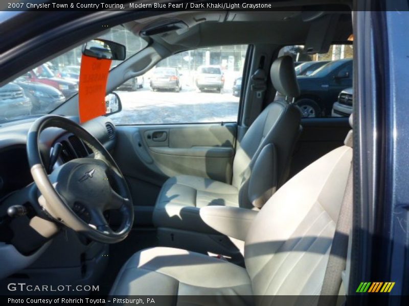Modern Blue Pearl / Dark Khaki/Light Graystone 2007 Chrysler Town & Country Touring