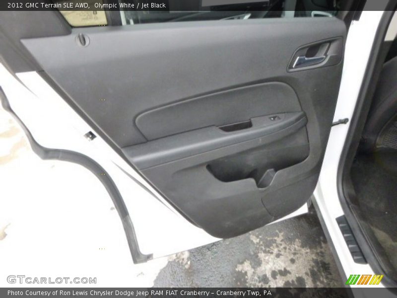 Olympic White / Jet Black 2012 GMC Terrain SLE AWD
