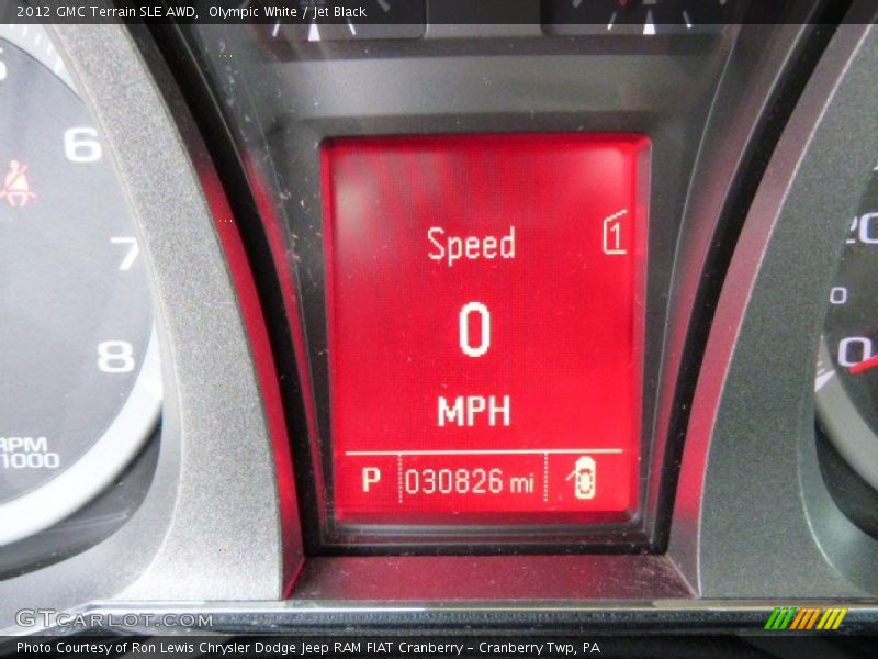 Olympic White / Jet Black 2012 GMC Terrain SLE AWD