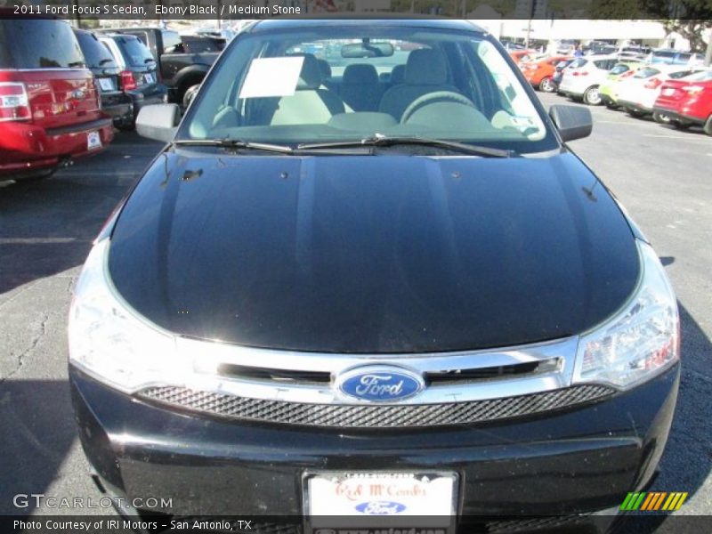 Ebony Black / Medium Stone 2011 Ford Focus S Sedan