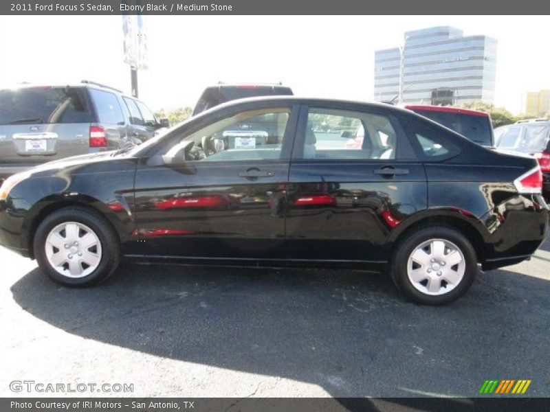 Ebony Black / Medium Stone 2011 Ford Focus S Sedan
