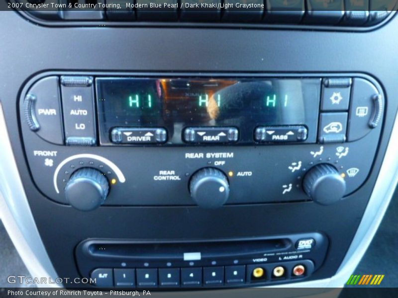 Modern Blue Pearl / Dark Khaki/Light Graystone 2007 Chrysler Town & Country Touring
