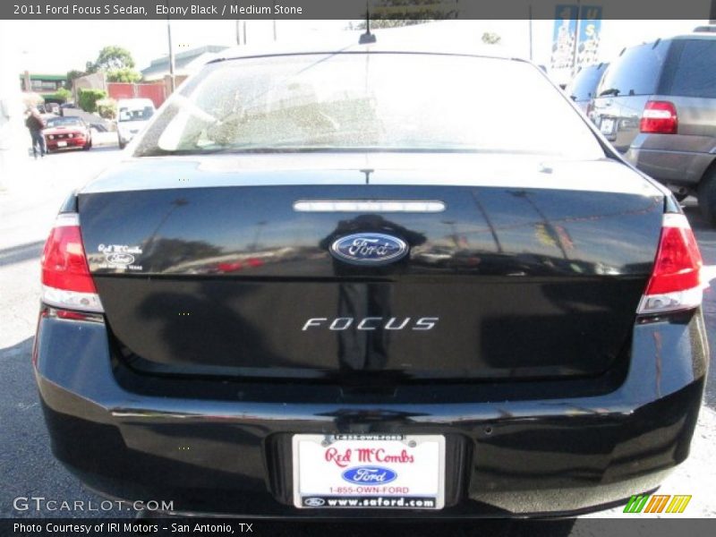 Ebony Black / Medium Stone 2011 Ford Focus S Sedan
