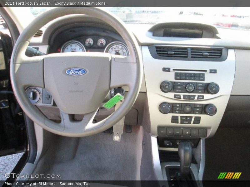 Ebony Black / Medium Stone 2011 Ford Focus S Sedan