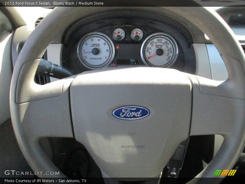 Ebony Black / Medium Stone 2011 Ford Focus S Sedan