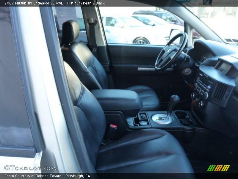Platinum Pearl / Black 2007 Mitsubishi Endeavor SE AWD