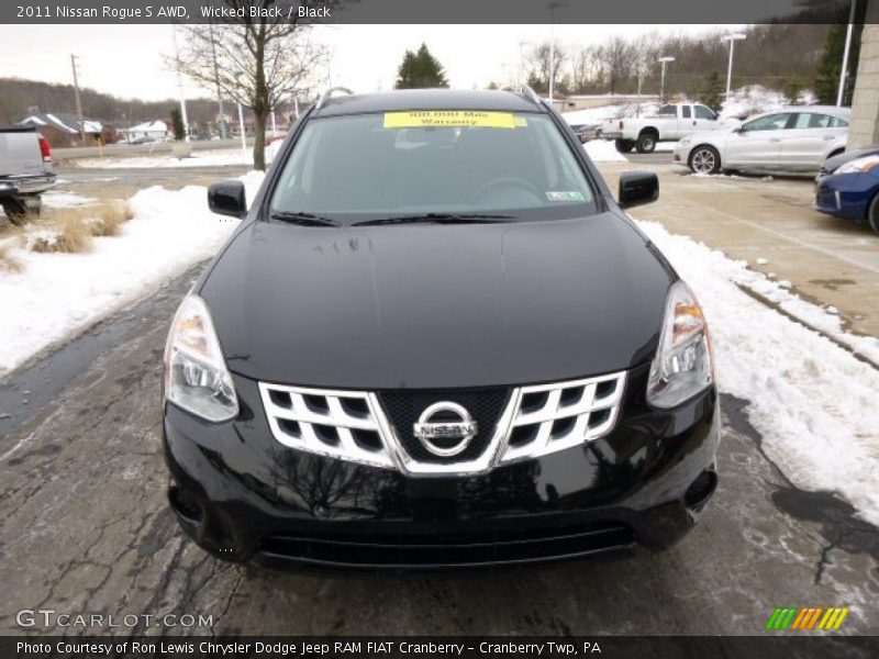Wicked Black / Black 2011 Nissan Rogue S AWD