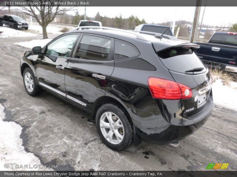 Wicked Black / Black 2011 Nissan Rogue S AWD