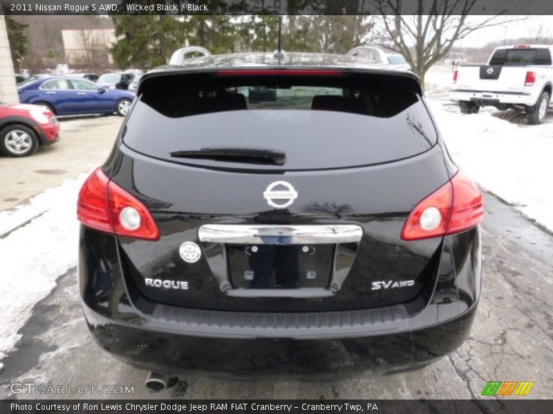 Wicked Black / Black 2011 Nissan Rogue S AWD