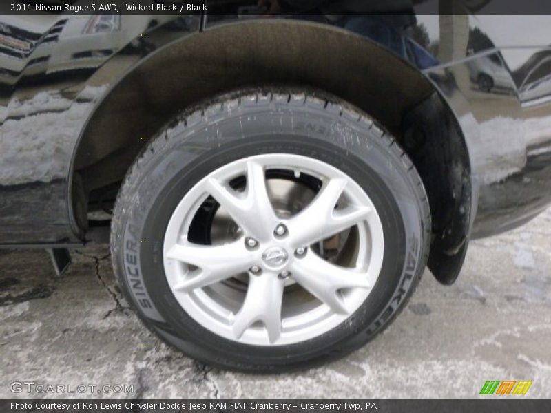Wicked Black / Black 2011 Nissan Rogue S AWD