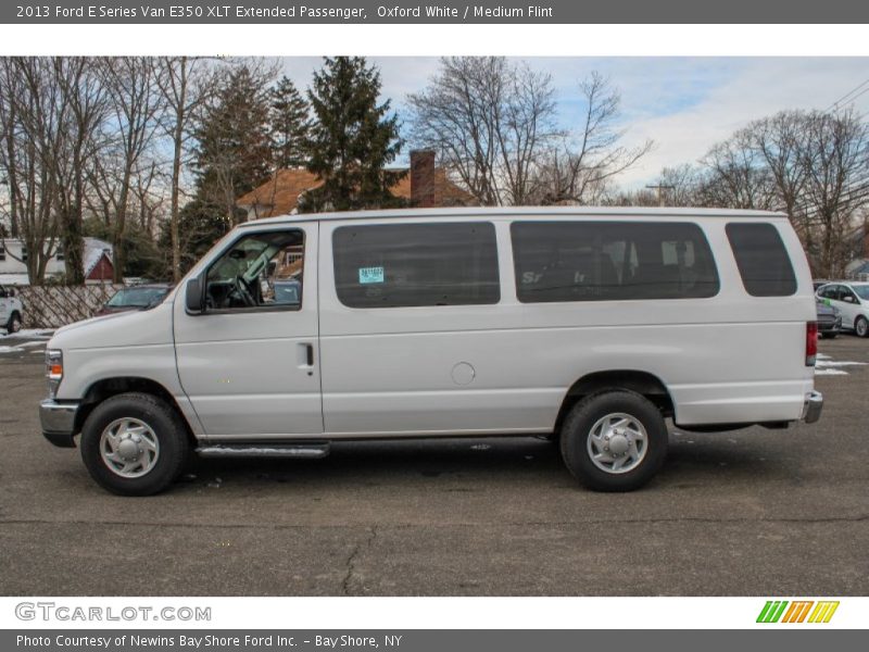 Oxford White / Medium Flint 2013 Ford E Series Van E350 XLT Extended Passenger