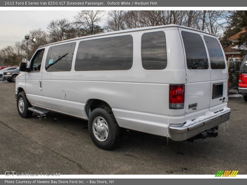 Oxford White / Medium Flint 2013 Ford E Series Van E350 XLT Extended Passenger