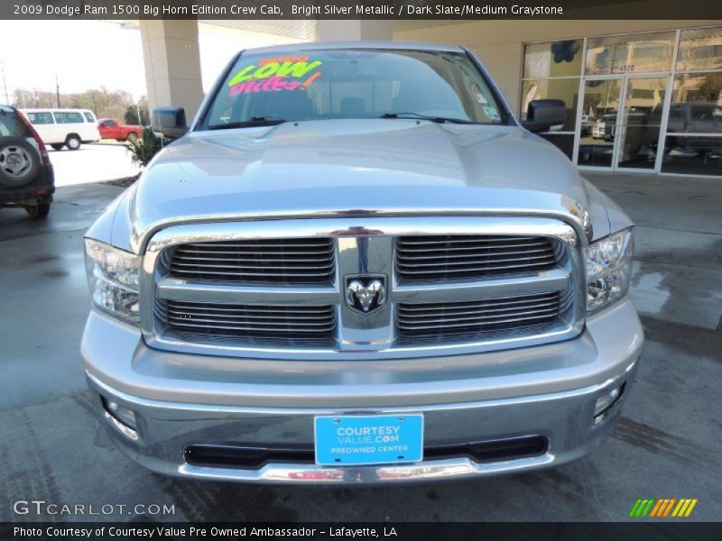 Bright Silver Metallic / Dark Slate/Medium Graystone 2009 Dodge Ram 1500 Big Horn Edition Crew Cab