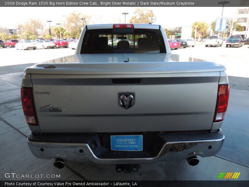 Bright Silver Metallic / Dark Slate/Medium Graystone 2009 Dodge Ram 1500 Big Horn Edition Crew Cab