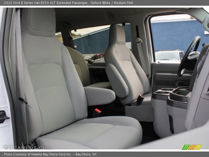 Oxford White / Medium Flint 2013 Ford E Series Van E350 XLT Extended Passenger