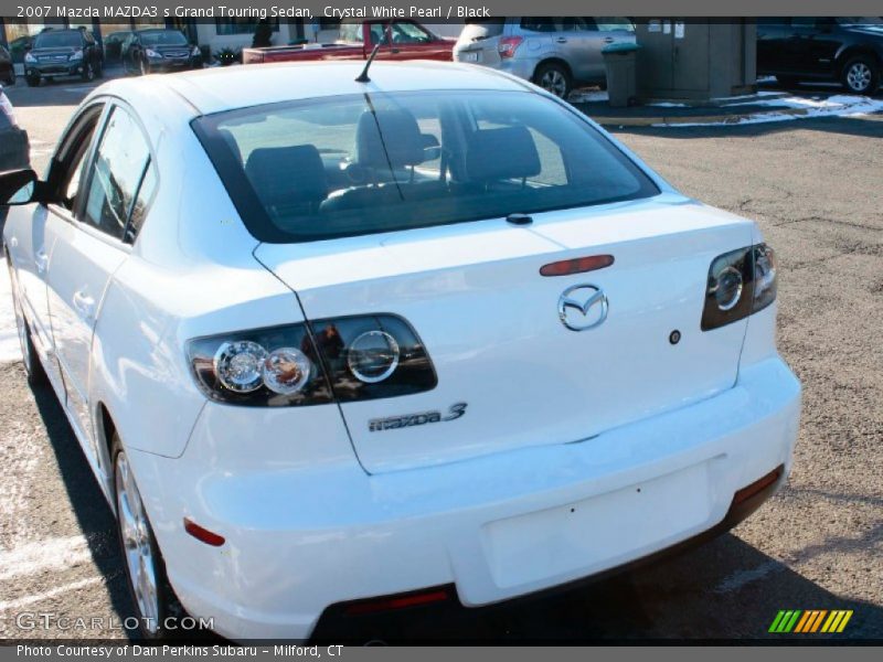 Crystal White Pearl / Black 2007 Mazda MAZDA3 s Grand Touring Sedan