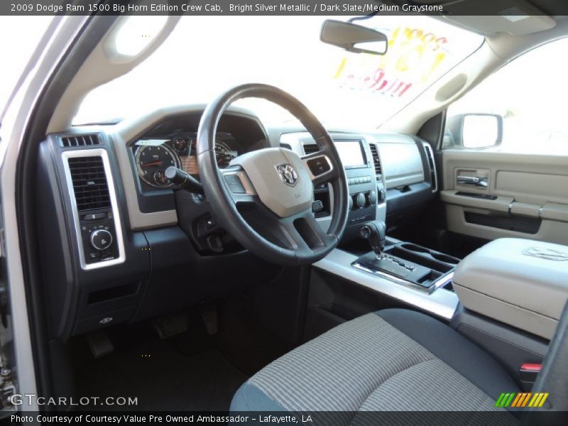 Bright Silver Metallic / Dark Slate/Medium Graystone 2009 Dodge Ram 1500 Big Horn Edition Crew Cab