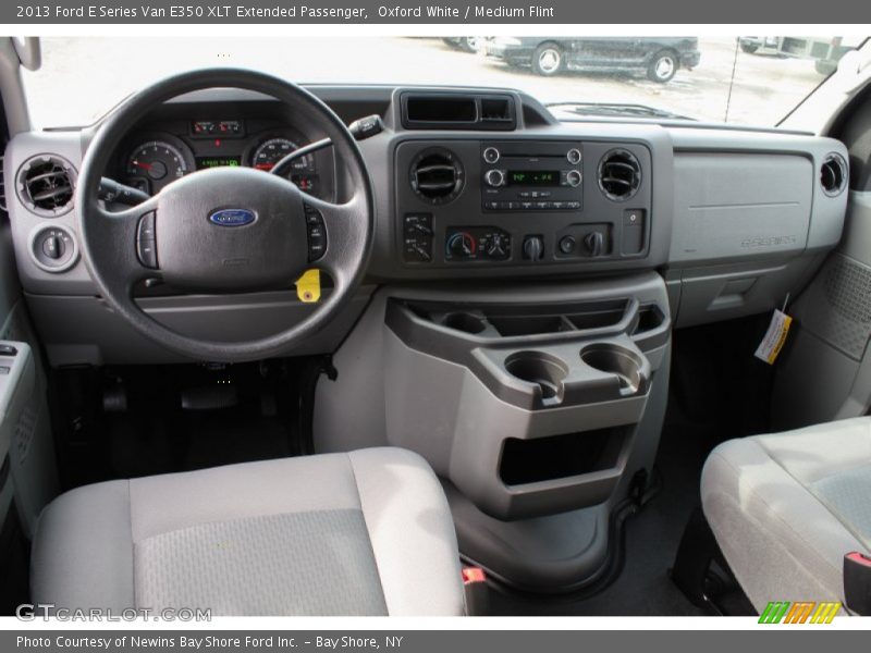 Oxford White / Medium Flint 2013 Ford E Series Van E350 XLT Extended Passenger