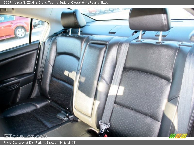 Crystal White Pearl / Black 2007 Mazda MAZDA3 s Grand Touring Sedan