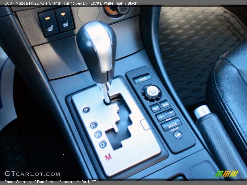 Crystal White Pearl / Black 2007 Mazda MAZDA3 s Grand Touring Sedan