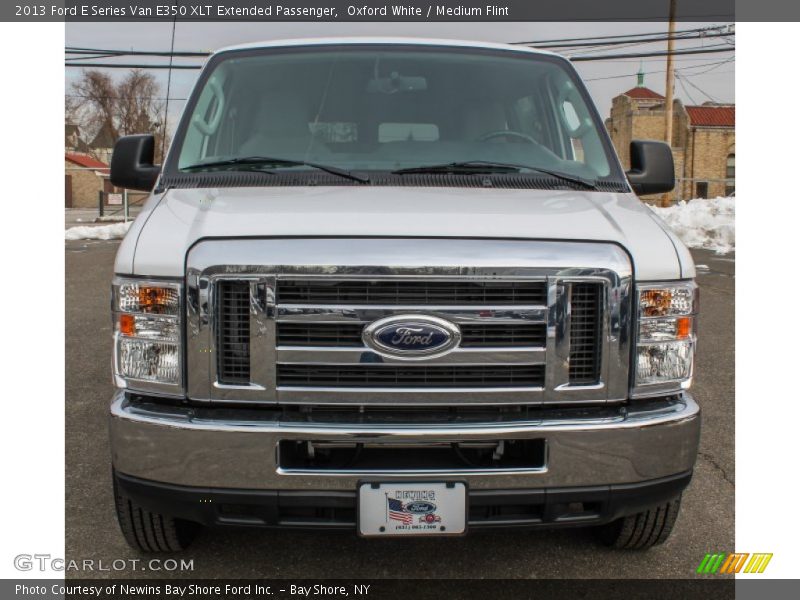 Oxford White / Medium Flint 2013 Ford E Series Van E350 XLT Extended Passenger