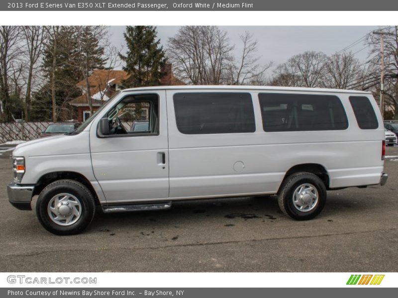 Oxford White / Medium Flint 2013 Ford E Series Van E350 XLT Extended Passenger