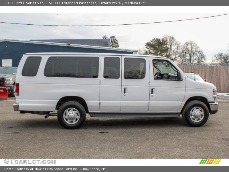 Oxford White / Medium Flint 2013 Ford E Series Van E350 XLT Extended Passenger