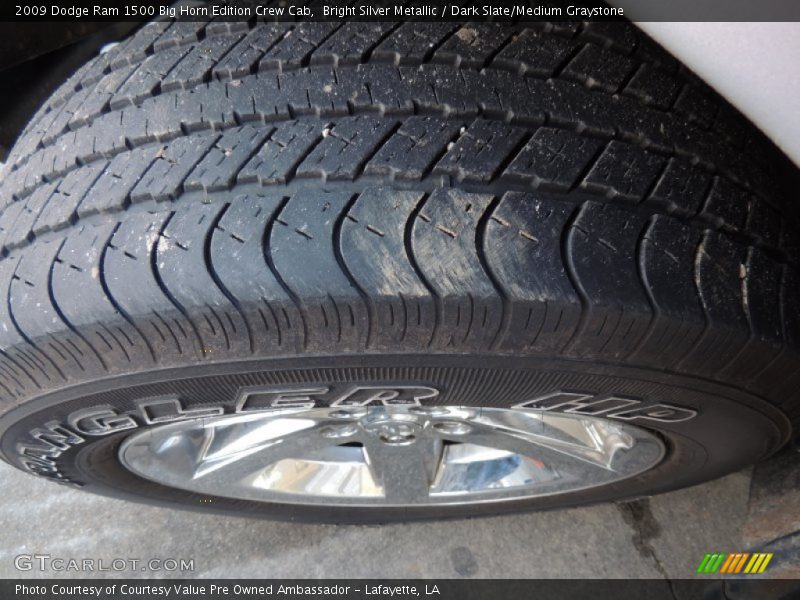 Bright Silver Metallic / Dark Slate/Medium Graystone 2009 Dodge Ram 1500 Big Horn Edition Crew Cab